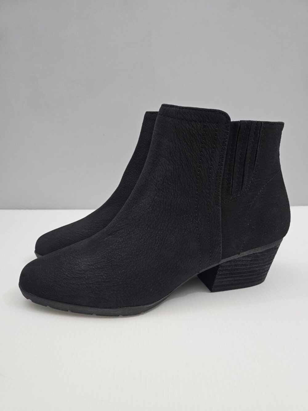 Blondo Valli 2.0 Waterproof Western Ankle Boot Womens 9 Black Leather Comfort